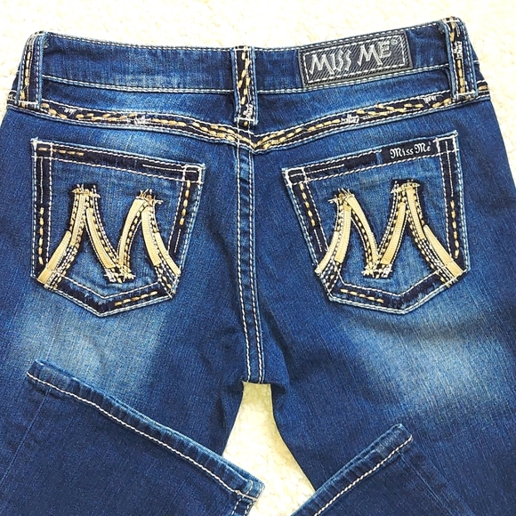 Miss Me M Series Buckle Exclusive Distressed Bootcut Jeans - Picture 2 of 12